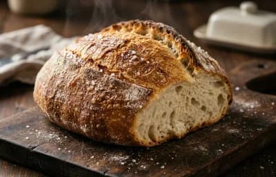No-Knead Crusty Bread