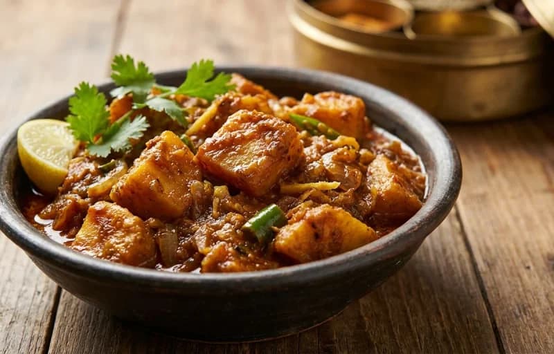 Oal ki Sabzi with Roti - Recipe 1