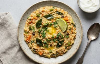One-Pot Masoor Dal Khichdi
