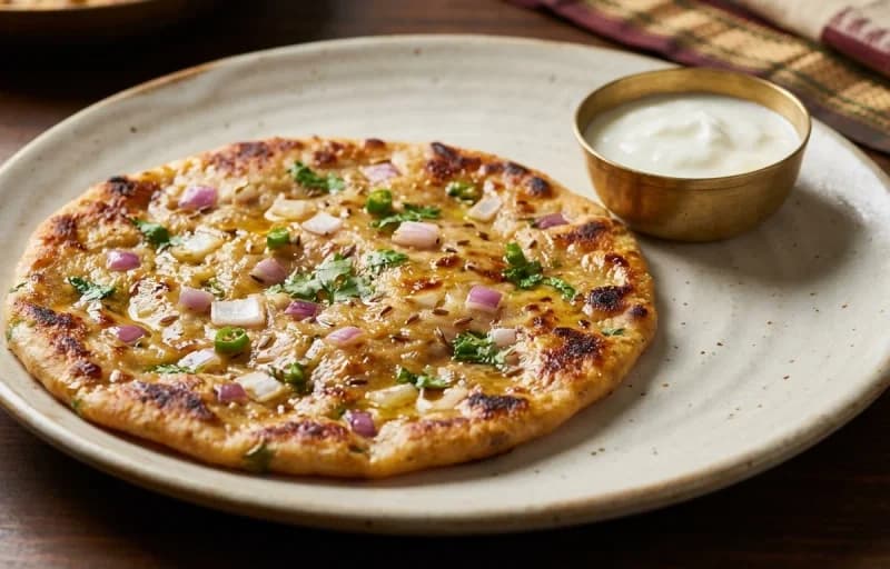 Onion Koki with Masala Omelette - Recipe 1