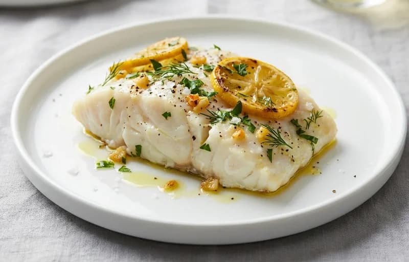 Oven-Baked Cod with Lemon and Herbs, Roasted Root Vegetables and Lemon-Dill Sauce - Recipe 1