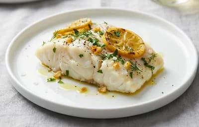 Oven-Baked Cod with Lemon and Herbs