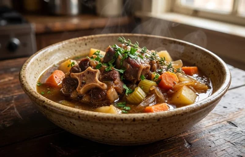 Oxtail Soup, Steamed Basmati Rice and Pickled Ginger - Recipe 1