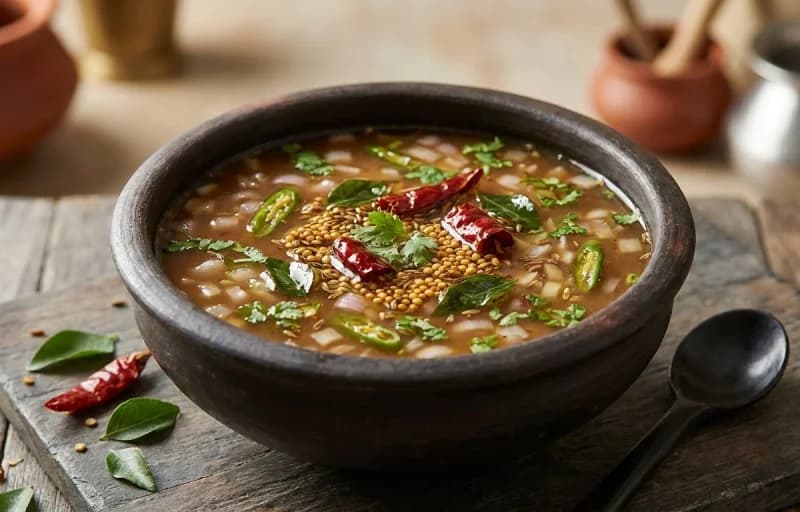 Biyyam Rava Upma with Pachi Pulusu - Recipe 2