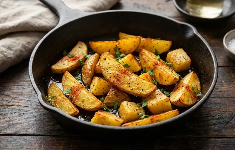 Frikadellen, Pan-Fried Potatoes and Creamed Spinach - Recipe 2