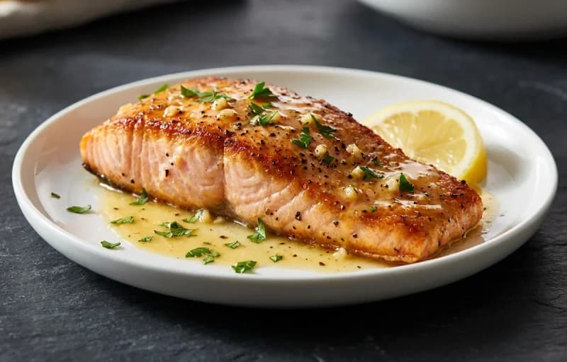 Pan-Seared Salmon, Dill Sauce and Boiled Potatoes - Recipe 1