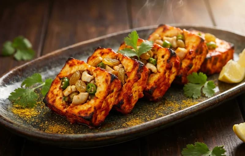 Paneer Pasanda Tikka with Indian Onion Rings - Recipe 1