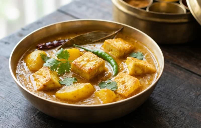 Roti with Paneer Torkari - Recipe 2