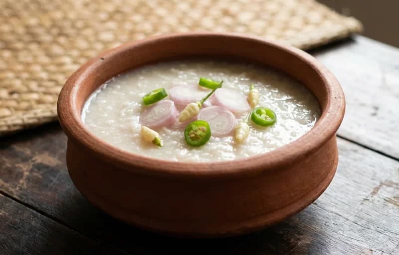 Mutta Porichathu with Pazhamkanji - Recipe 2