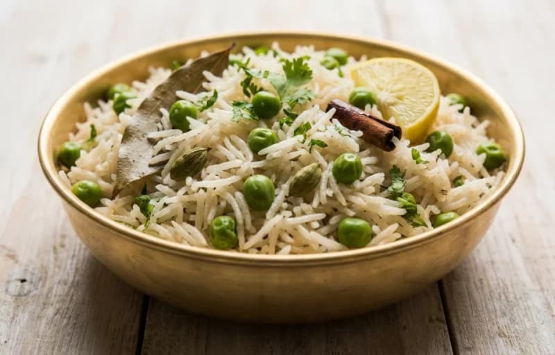 Mughlai Anda Masala, Peas Pulao and Dahi - Recipe 2
