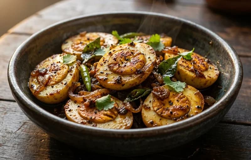 Chapati, Pepper Egg Fry and Dal Tadka - Recipe 2