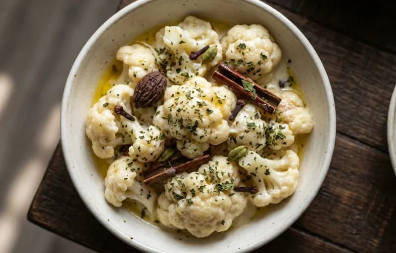 Phool Gobi Yakhni with Kashmiri Roti - Recipe 1