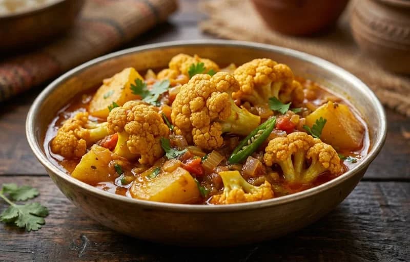 Roti, Phulakobi Kasa and Boondi Raita - Recipe 2