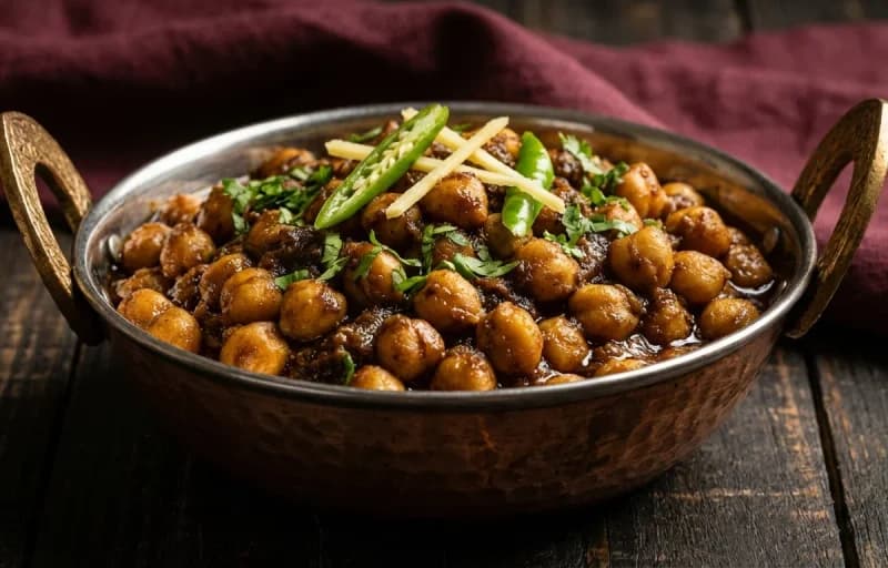 Pindi Chole, Matar Pulao and Kachumber Salad - Recipe 1