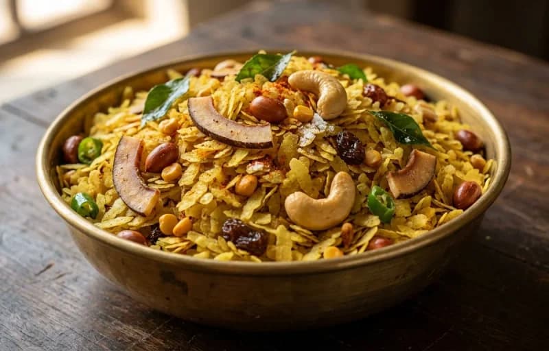 Tash Mutton with Poha Fry - Recipe 2