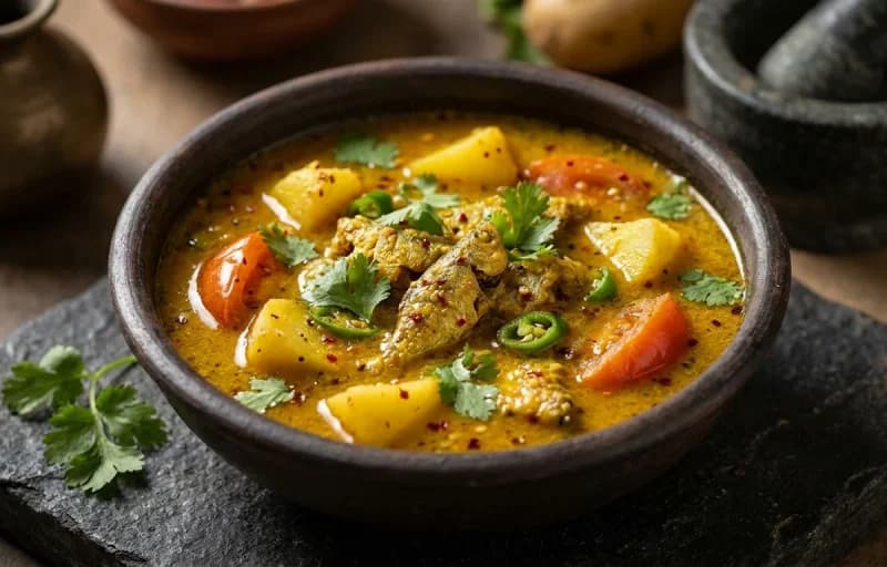 Pohala Macha Jhola with Bihari Arna - Recipe 1