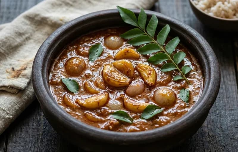 Kal Dosa, Poondu Kozhambu and Tomato Chutney - Recipe 2