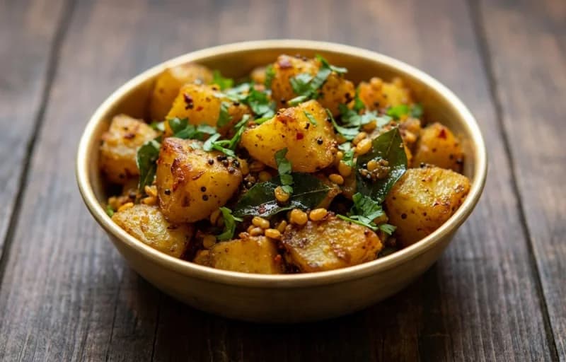 Puliyogare with Potato Fry - Recipe 2