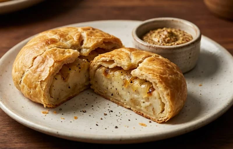 Potato Knish, Brown Mustard and Filter Coffee - Recipe 1