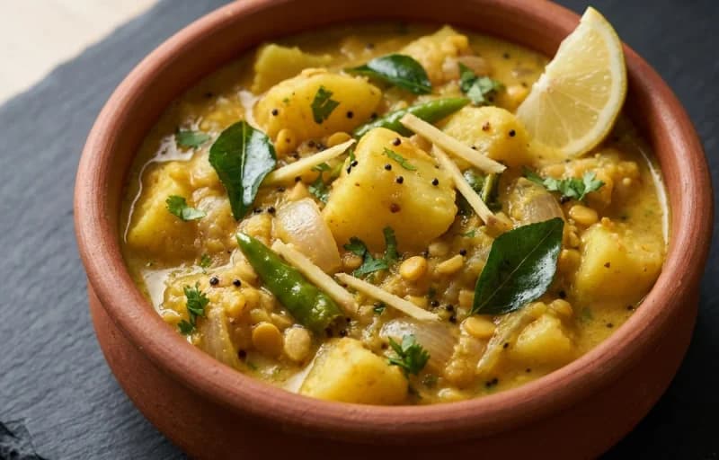 Rava Dosa, Potato Masala for Dosa and Chettinad Sambar - Recipe 2