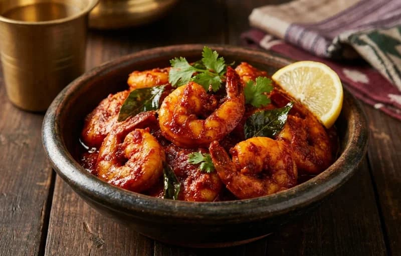 Neer Dosa with Prawn Ghee Roast - Recipe 2