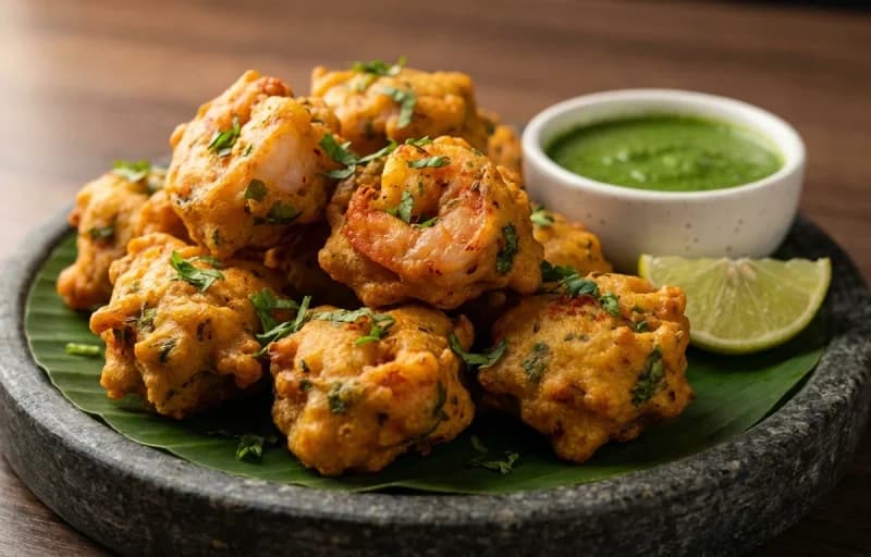 Prawn Pakora with Tamarind Chutney - Recipe 1