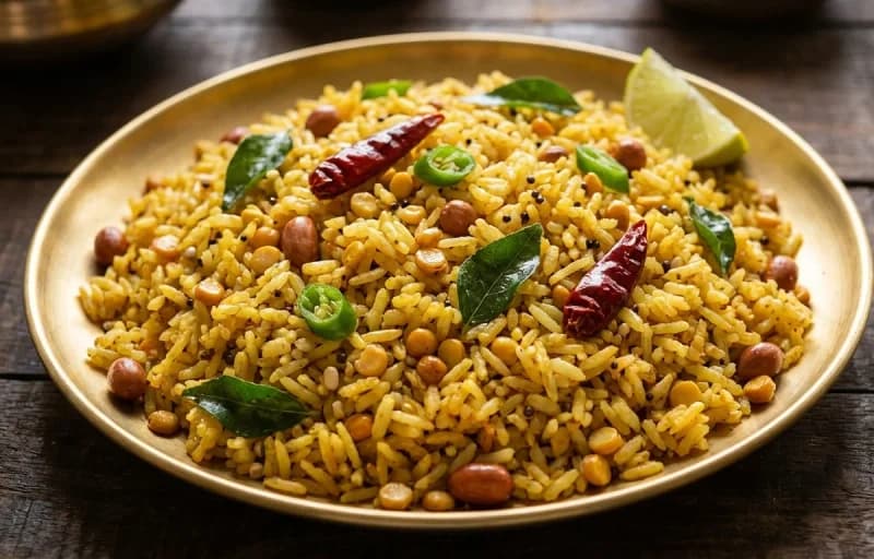 Pulihora with Medu Vada - Recipe 1