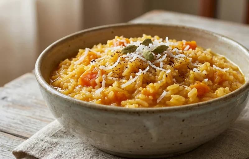 Pumpkin Polo with Mint Chutney - Recipe 1