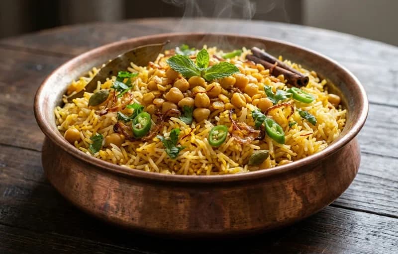 Qabooli Biryani with Tamatey ka Kut - Recipe 1