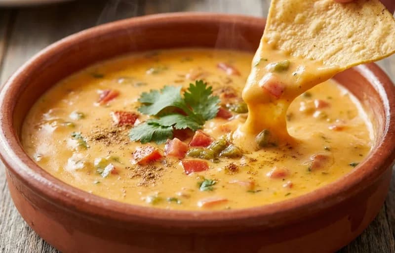 Tortilla Chips with Queso Dip - Recipe 2