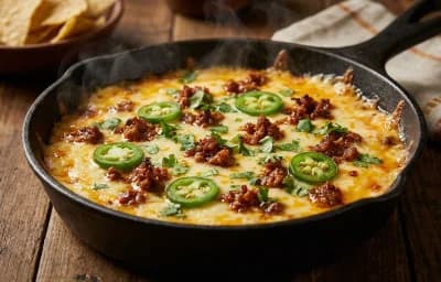Queso Fundido with Chorizo