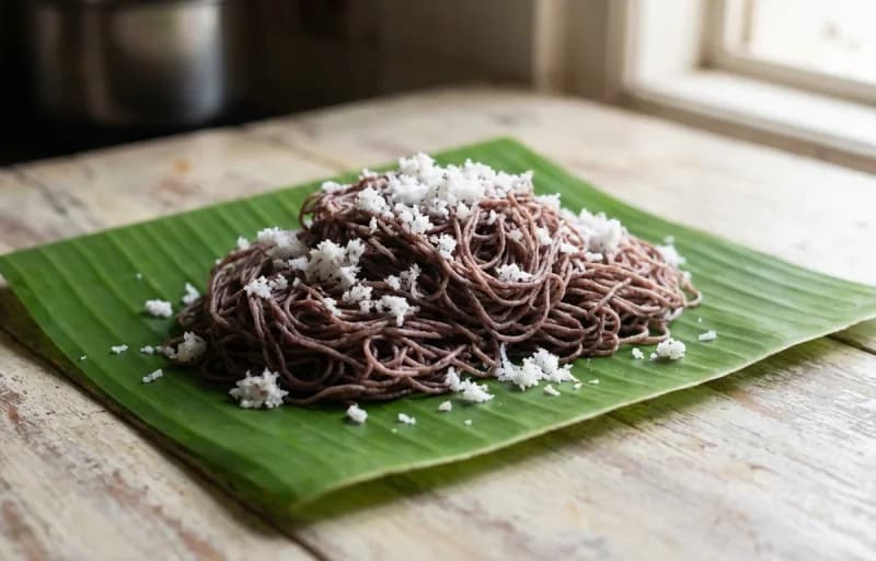 Ragi Idiyappam with Tomato Gothsu - Recipe 1