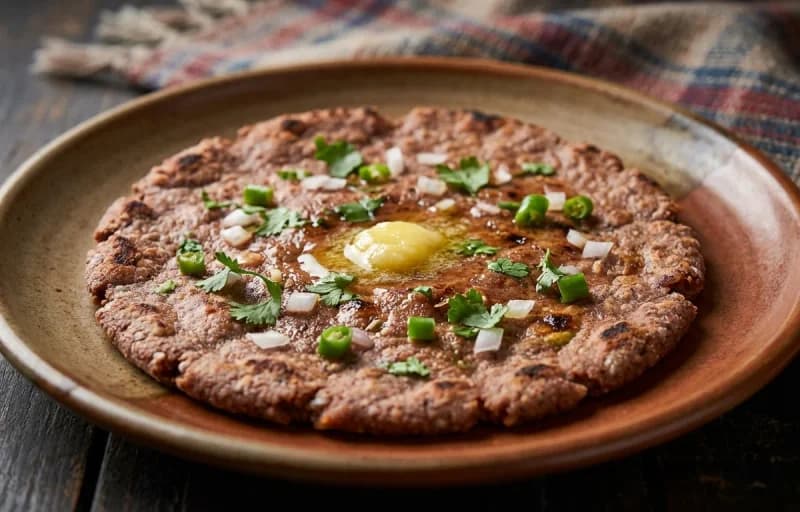 Ragi Roti with Khatta Meetha Kaddu Sabzi - Recipe 1