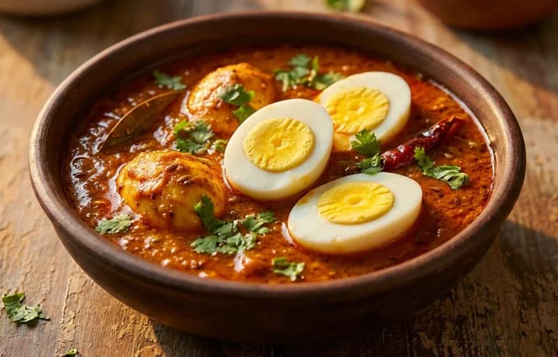 Rajasthani Anda Curry, Missi Roti and Kachumber Salad - Recipe 1