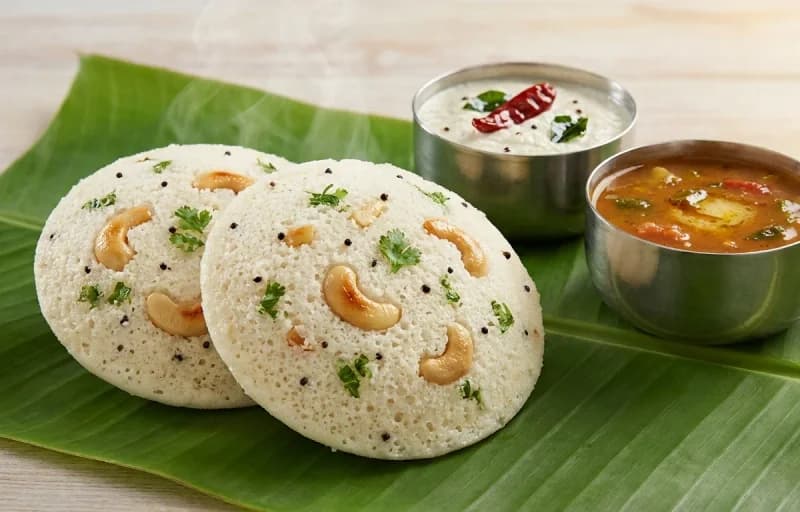 Rava Idli, Vegetable Sambar and Coconut Chutney - Recipe 1