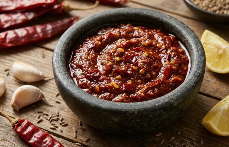 Ghavan with Red Chili Garlic Chutney - Recipe 2