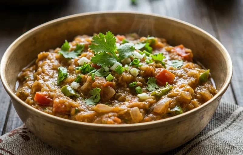 Ringan no Oro, Jowar no Rotlo and Dry Garlic Chutney - Recipe 1