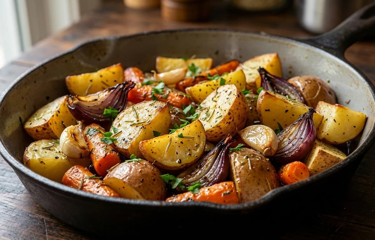 Roasted Potatoes and Root Vegetables