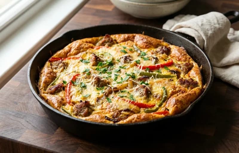 Sausage and Peppers Frittata