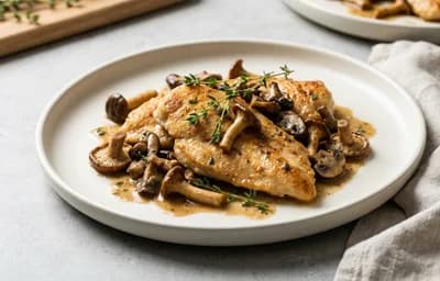 Sautéed Chicken and Mushrooms