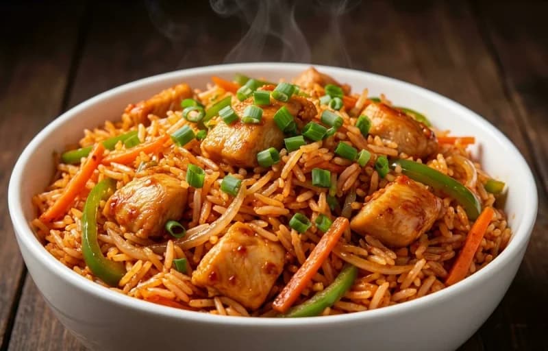 Schezwan Chicken Fried Rice