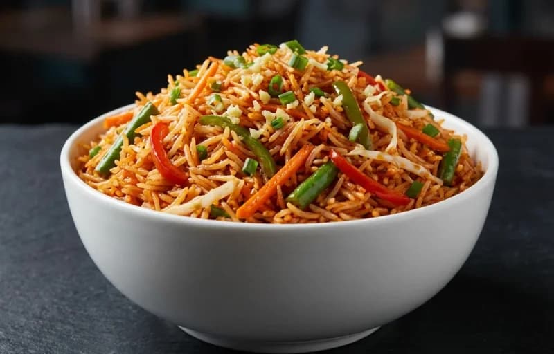 Gobi Manchurian Gravy with Schezwan Fried Rice - Recipe 2