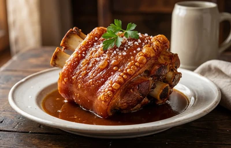 Schweinshaxe, Sauerkraut and Potato Dumplings - Recipe 1