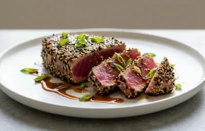 Seared Ahi Tuna with Sesame Crust