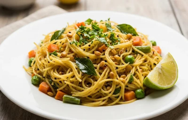 Semiya Upma with Fried Egg - Recipe 1