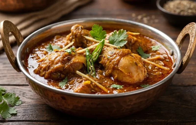 Seyal Chicken with Sindhi Koki - Recipe 1