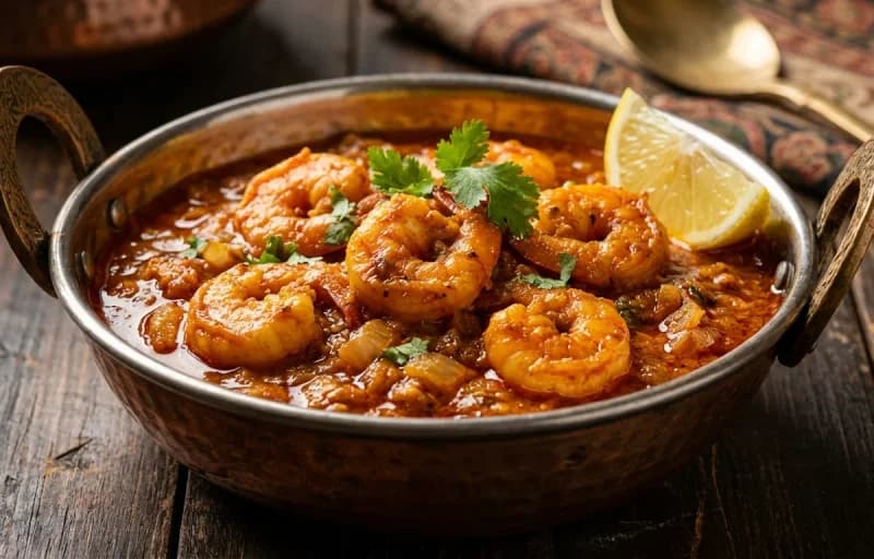 Seyal Jhinga with Phulko Luchi - Recipe 1