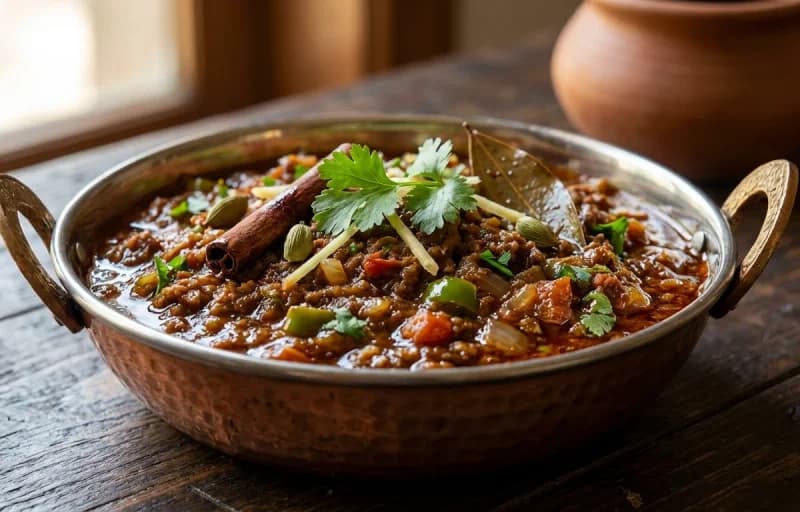 Seyal Kheema with Chawarain ji Mani - Recipe 1