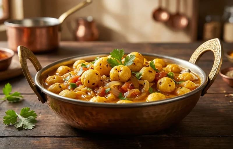 Seyal Phoolpatasha with Phulka - Recipe 1