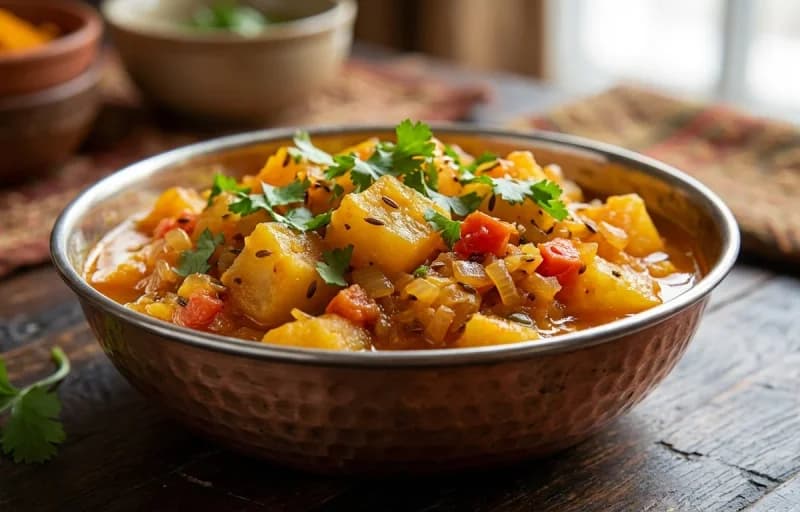 Shalgam Sabzi with Roti - Recipe 1